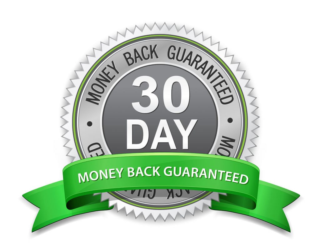 30 day money back guaranteed label satisfaction guaranteed